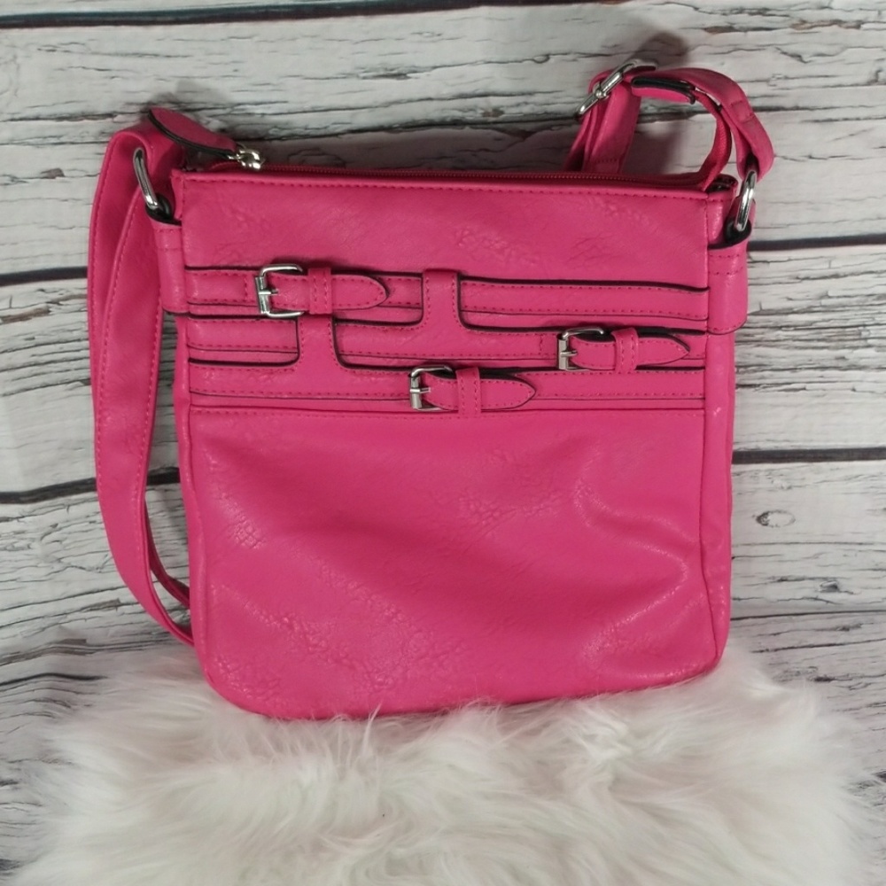 NWOT Black Rivet square leather crossbody purse